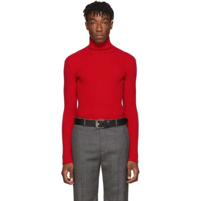 Photo: Balenciaga Red Knit Turtleneck