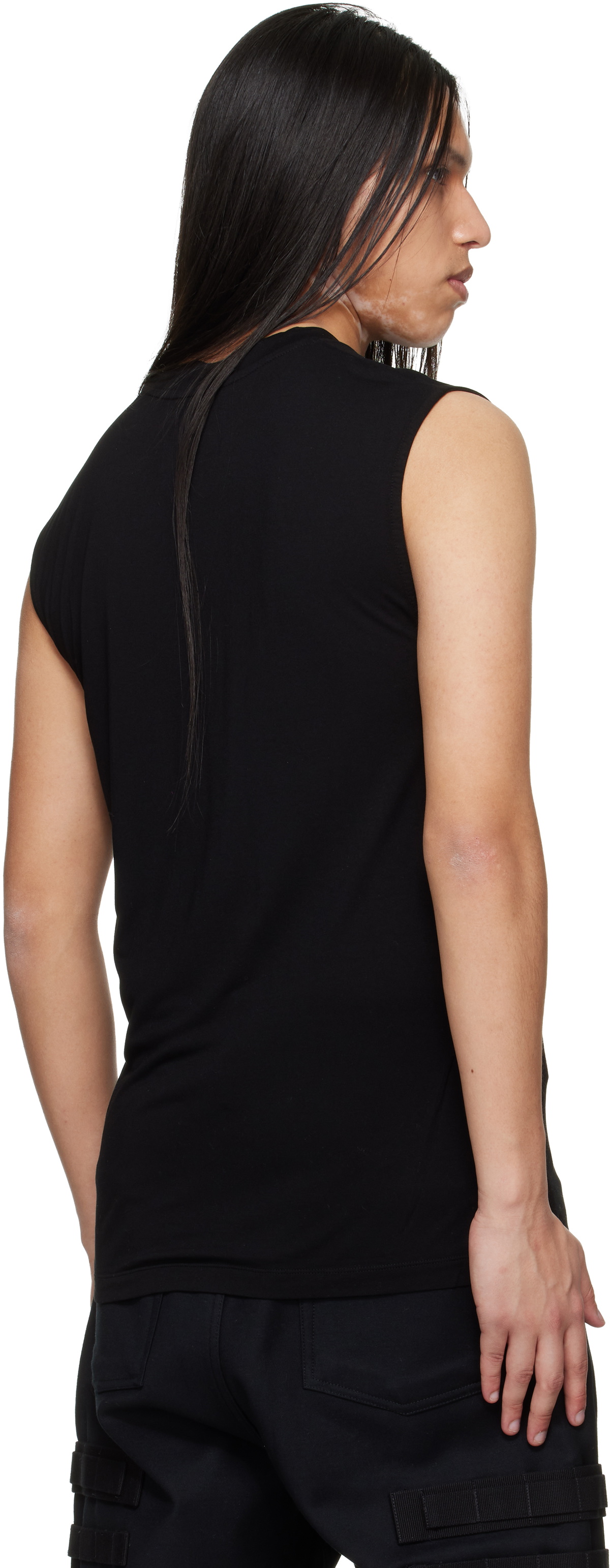 HELIOT EMIL Black Overo Tank Top