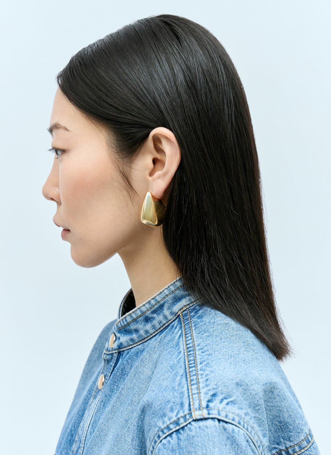 Bottega Veneta Small Fin Earrings