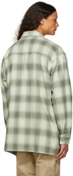 Saintwoods Green Flannel Shadow Plaid Shirt