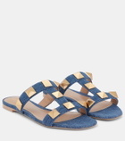 Valentino Garavani Roman Stud denim sandals