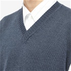 MHL by Margaret Howell Men's Sports Slipover Knit in Uniform Blue/Black