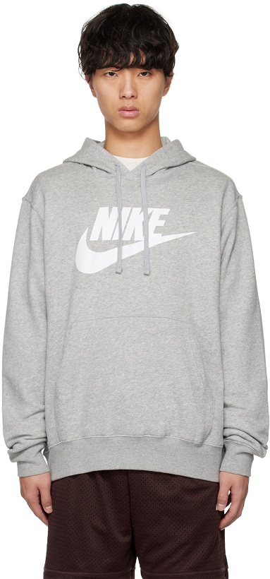 Photo: Nike Gray Printed Hoodie