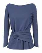Chiara Boni La Petite Robe Womens Top Slate in Blue