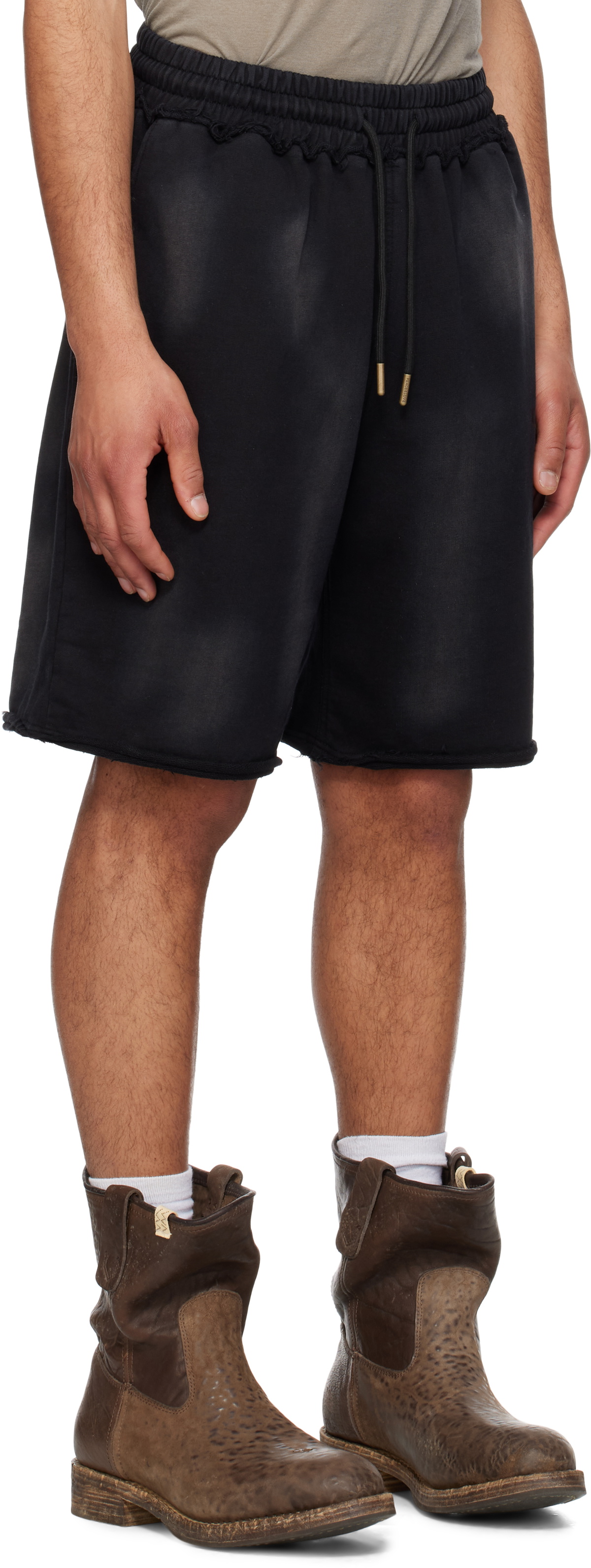 KUSIKOHC Black Dyed Shorts