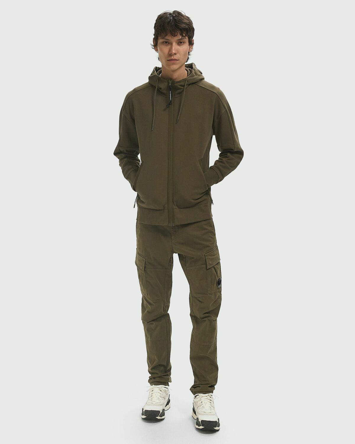 C.P. Company SWEATSHIRTS - HOODED OPEN Green Mens Hoody