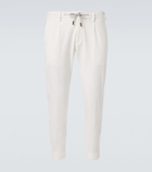 Eleventy Cotton-blend slim pants
