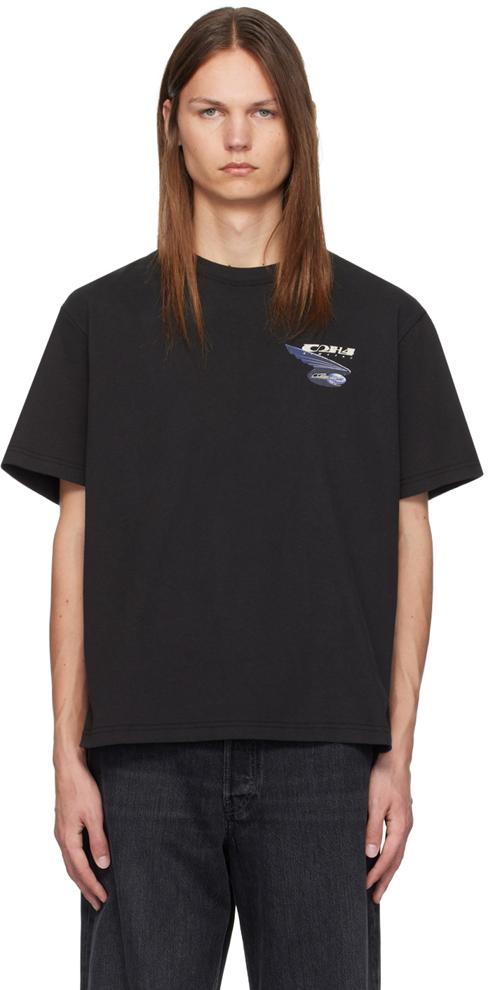 C2H4 White Spiral Interspace T-Shirt C2H4