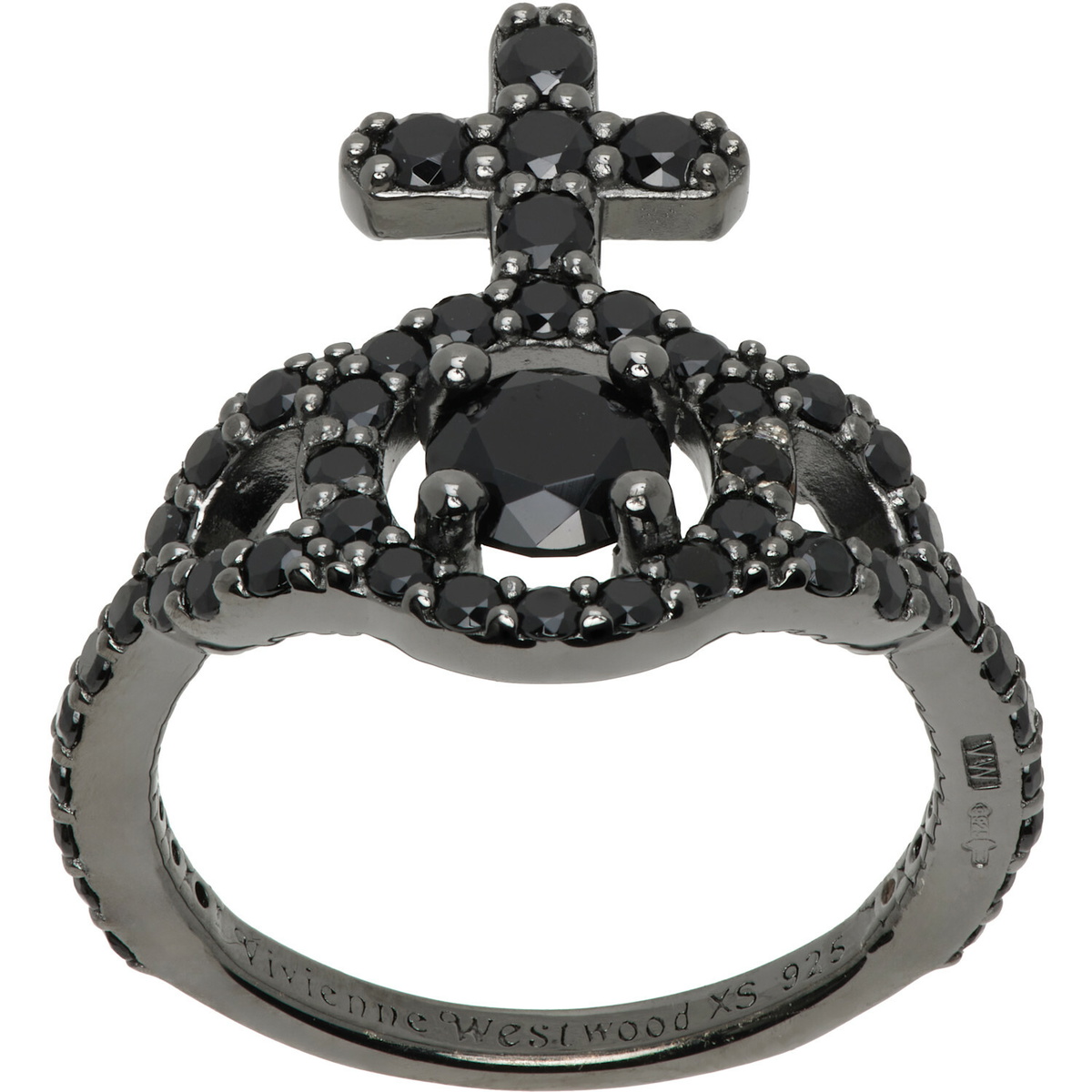 Vivienne Westwood Gunmetal Knuckleduster Ring Vivienne Westwood
