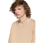 House of the Very Islands Tan Oversized Knit T-Shirt