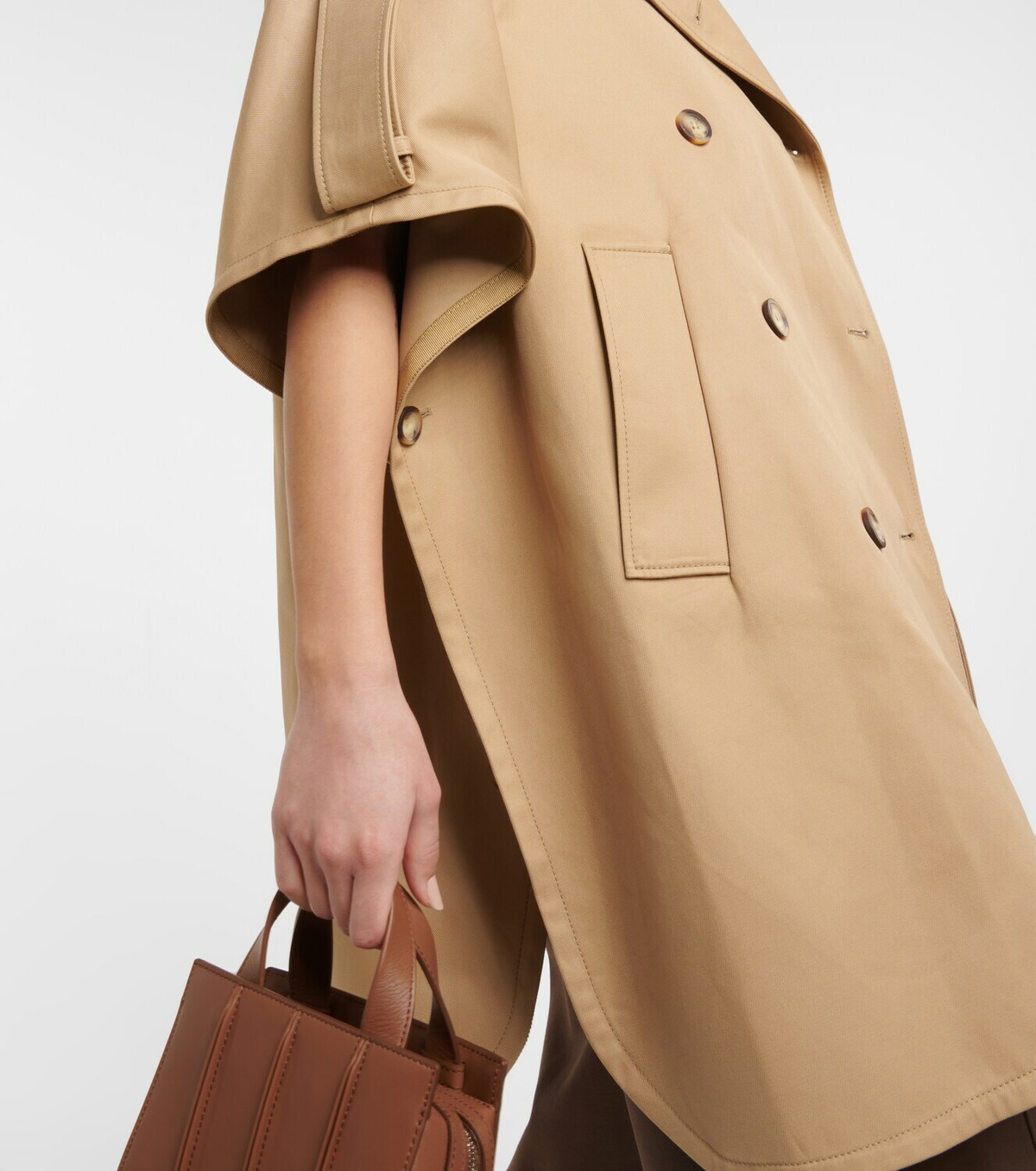 マックスマーラ PERNICE 美品 Max Mara - Pernice cotton gabardine pea coat Max Mara
