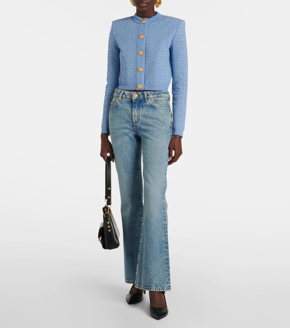 Balmain Low-rise bootcut jeans