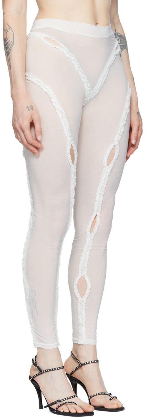BARRAGÁN SSENSE Exclusive White Xochi Leggings