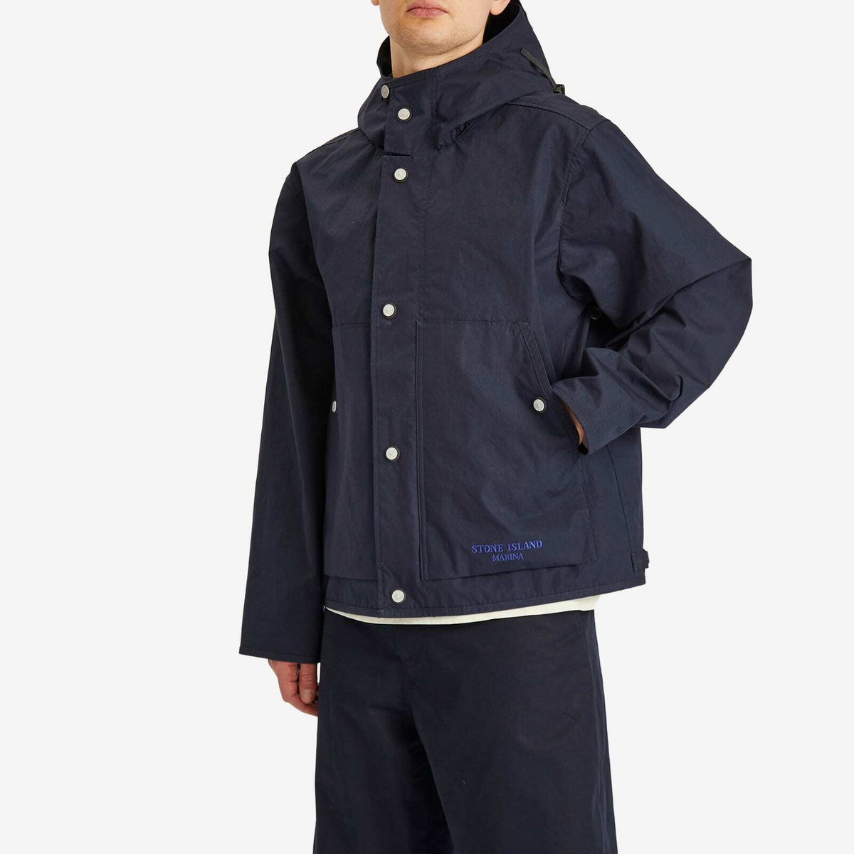 ★送料関税込★Stone  Aluminum Tela Marina Short Parka Stone Island Men's Marina Aluminium Tela Parka Jacket in