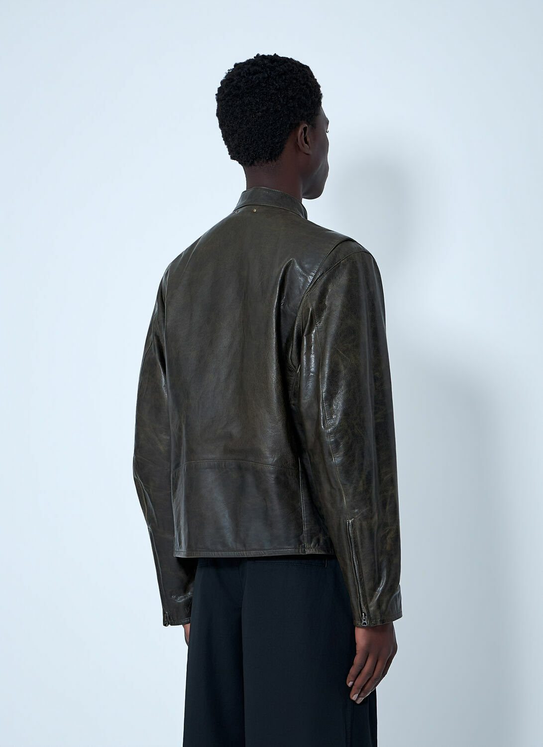 Lemaire Leather Zip Jacket