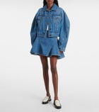 Givenchy Label leather and canvas loafers
