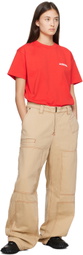 Jacquemus Red Le Papier 'Le T-Shirt Jacquemus' T-Shirt