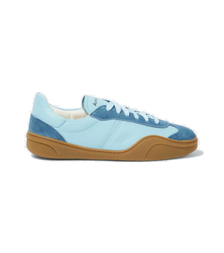Photo: Acne Studios Bars M suede-trimmed sneakers
