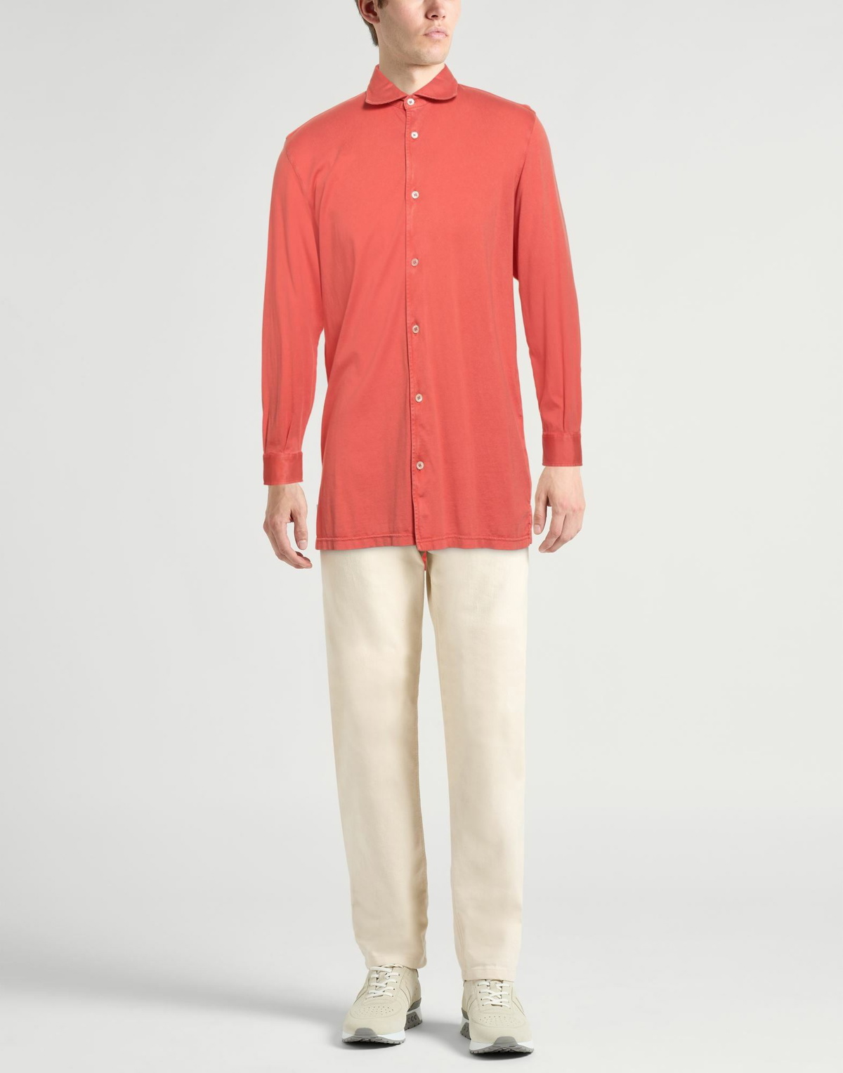 Fedeli Mens Shirt in Orange