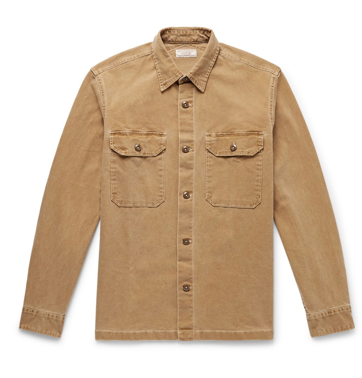J.Crew - Wallace & Barnes Cotton-Blend Canvas Shirt Jacket - Neutrals J ...
