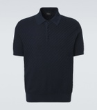 Brioni Cotton, silk, and cashmere polo shirt