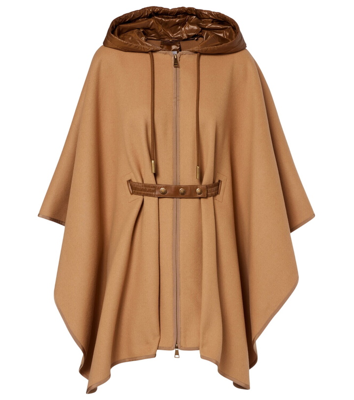 Photo: Moncler Belted wool-blend cape