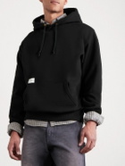 WTAPS - Aon Logo-Appliquéd Cotton-Jersey Hoodie - Black