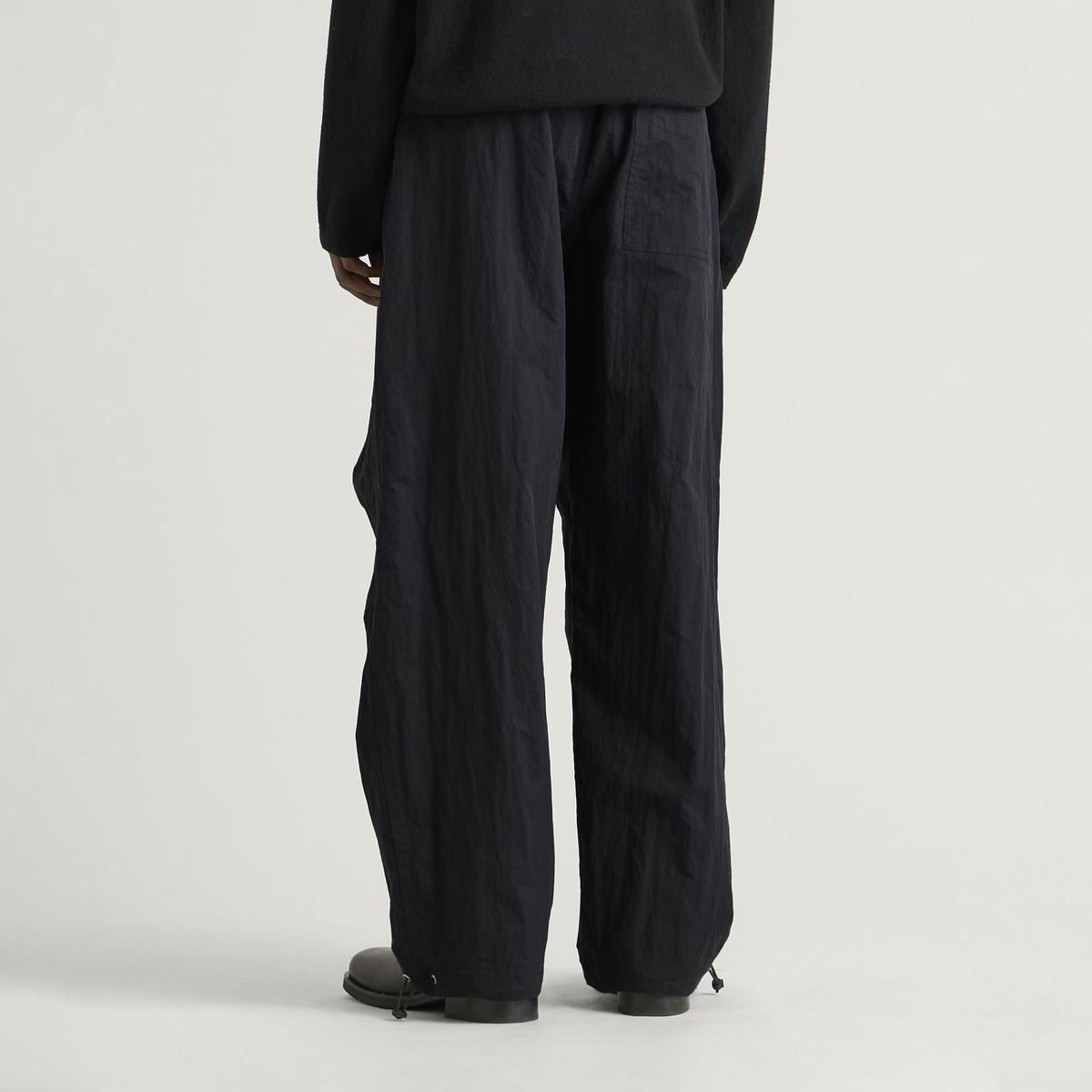 Studio Nicholson Men's Caro Belted Pant in Black