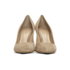 Gianvito Rossi Beige Suede Heels