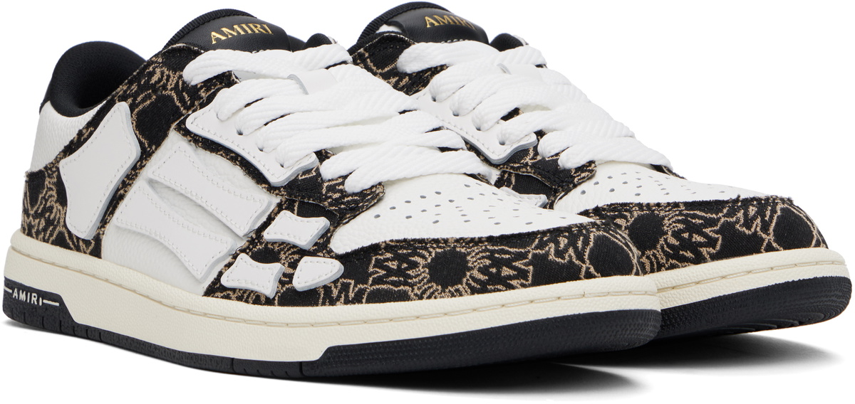 AMIRI Black & White MA Quad Skel Top Low Sneakers Amiri