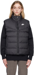 Nike Black Sportswear Therma-Fit Windrunner Down Vest