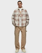 Represent All Over Initial Flannel Shirt Beige - Mens - Overshirts