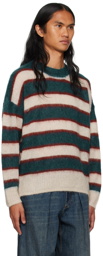 Isabel Marant Blue & Off-White Drussellh Sweater