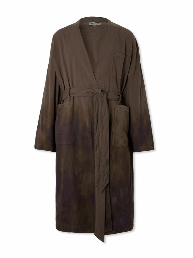 Photo: Our Legacy - Emporio Armani Toga Cotton Trench Coat - Brown