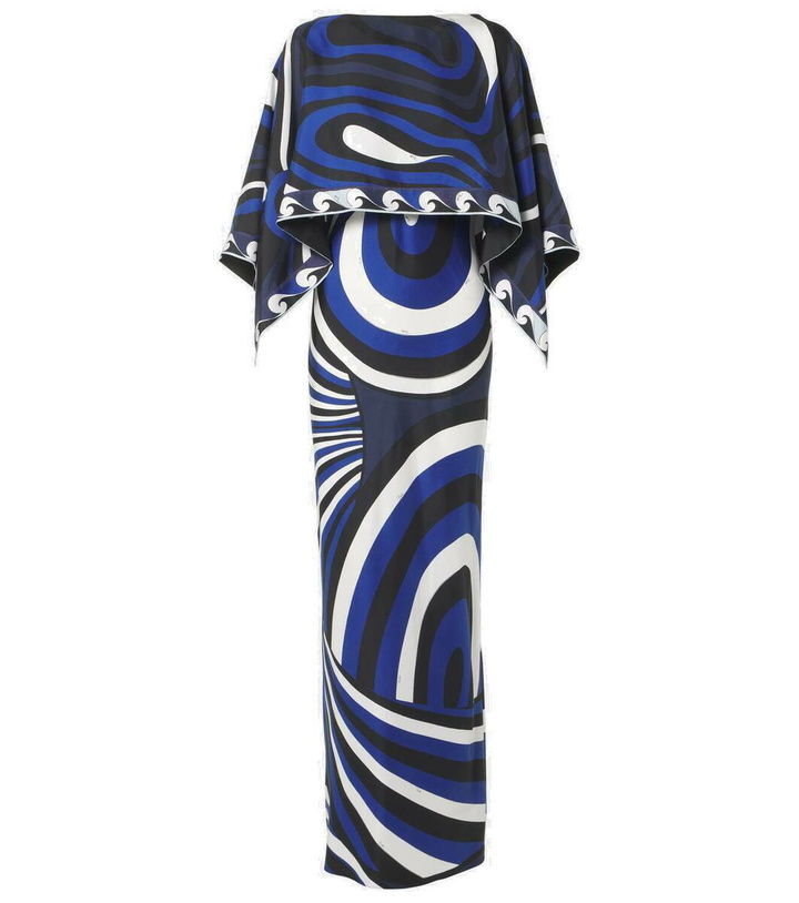 Photo: Pucci Iride silk twill slip dress and cape