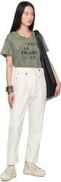 R13 Beige Kurt High Top Sneakers