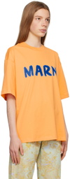 Marni Orange Printed T-Shirt
