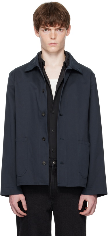 Photo: A.P.C. Navy Kerlouan Logo Jacket