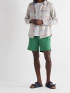 OUTERKNOWN - Nomadic Volley Logo-Print Recycled Twill Drawstring Shorts - Green