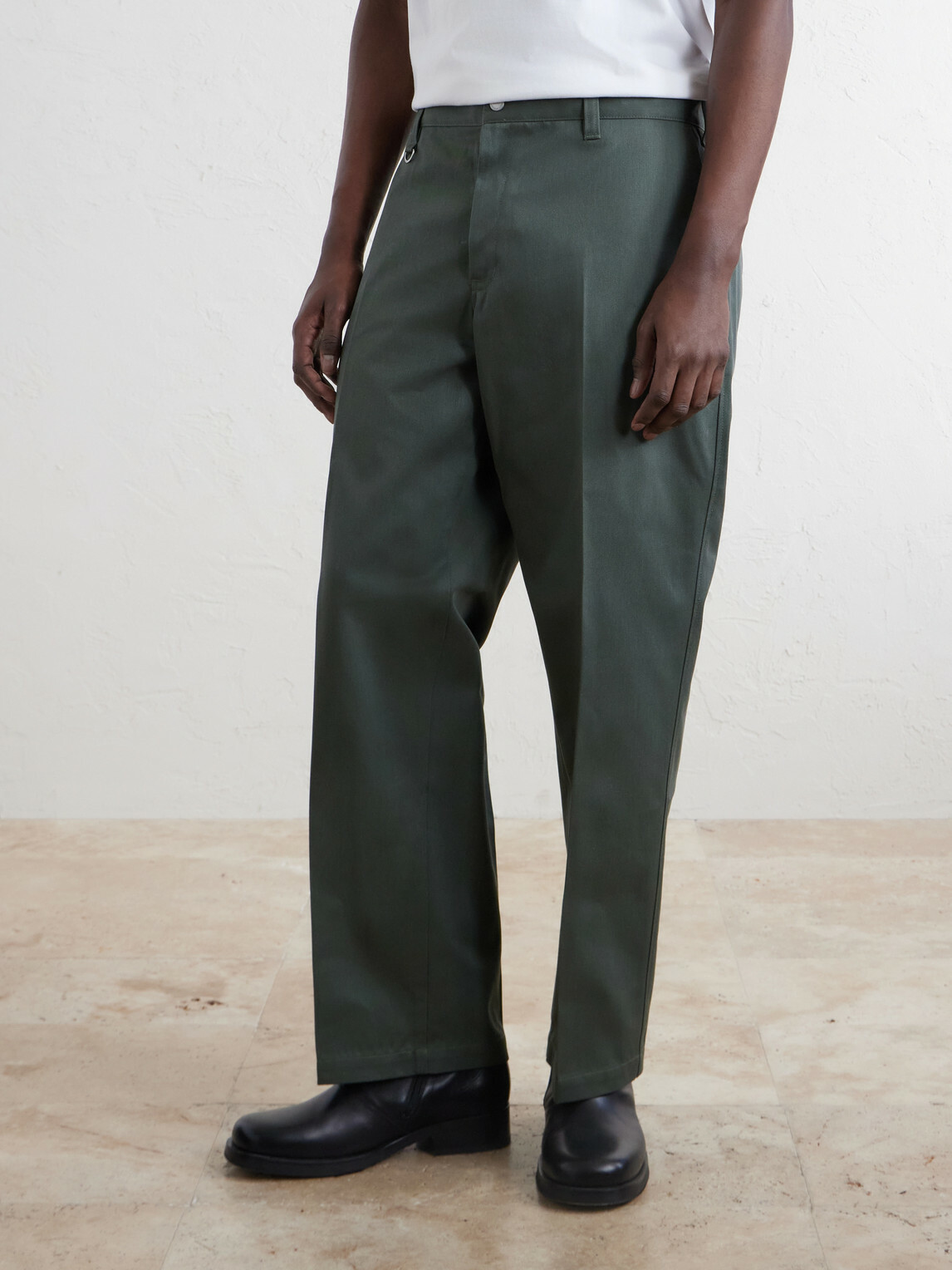 Neighborhood - Straight-Leg Twill Trousers - Green