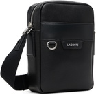 Lacoste Black Ossian Leather Satchel Bag