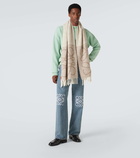 Loewe Anagram alpaca-blend bouclé scarf