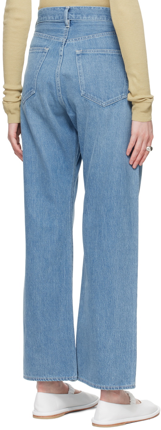 AURALEE Blue Faded Jeans