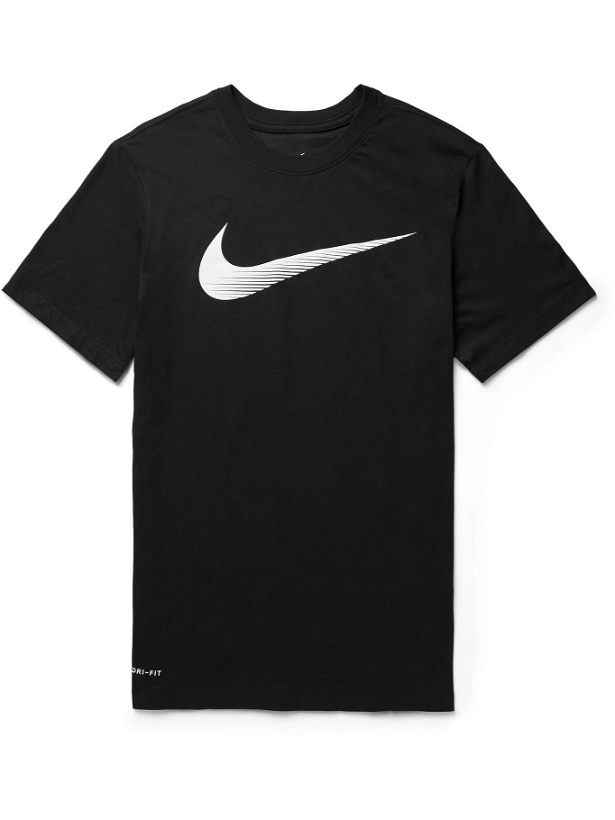 Photo: NIKE TRAINING - Logo-Print Dri-FIT T-Shirt - Black
