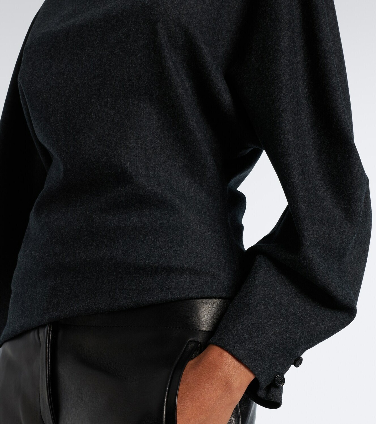 Khaite Harlow wool and cashmere top