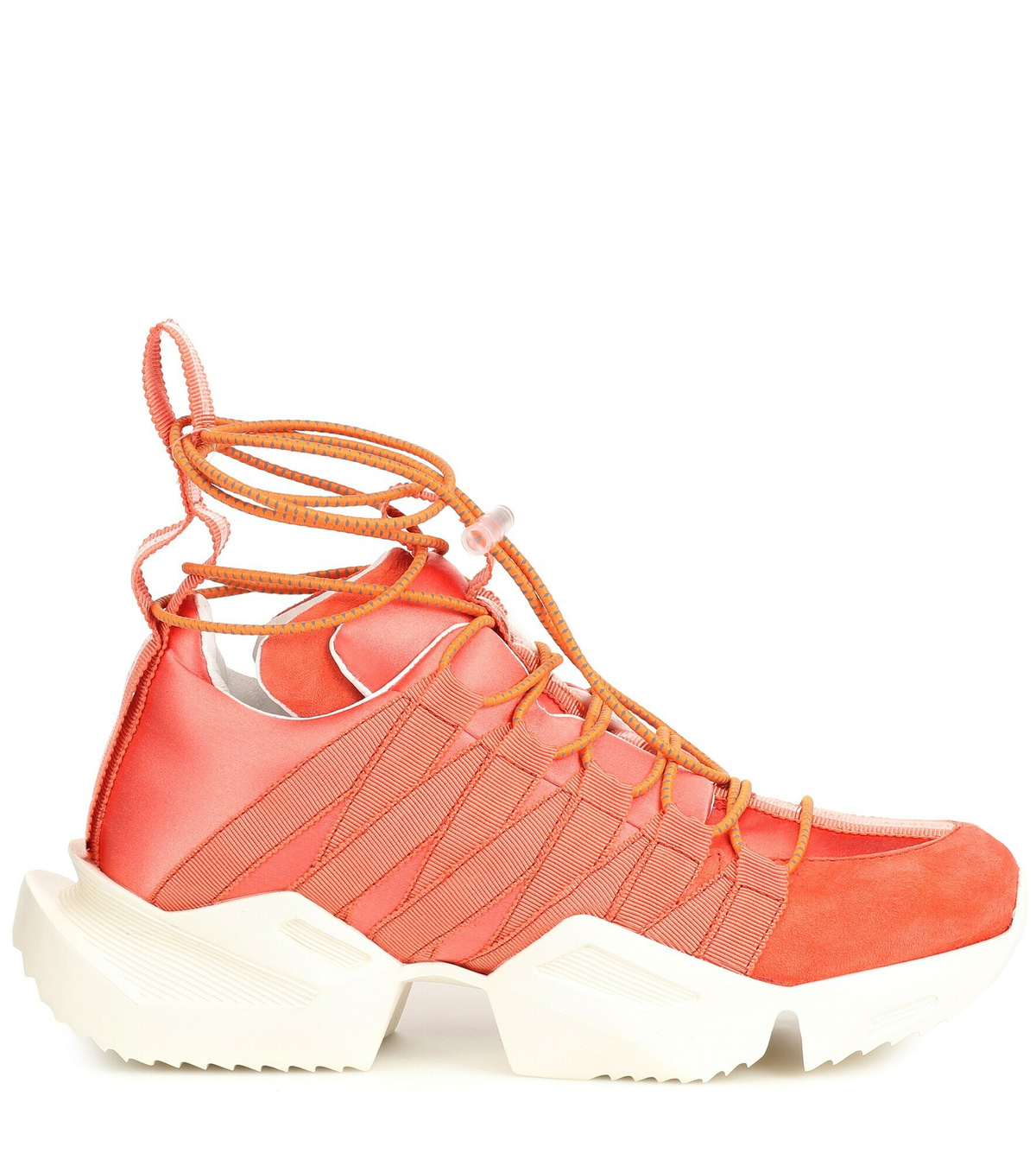 Unravel - Suede-trimmed sneakers