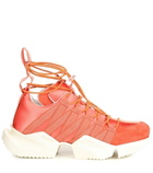 Unravel - Suede-trimmed sneakers