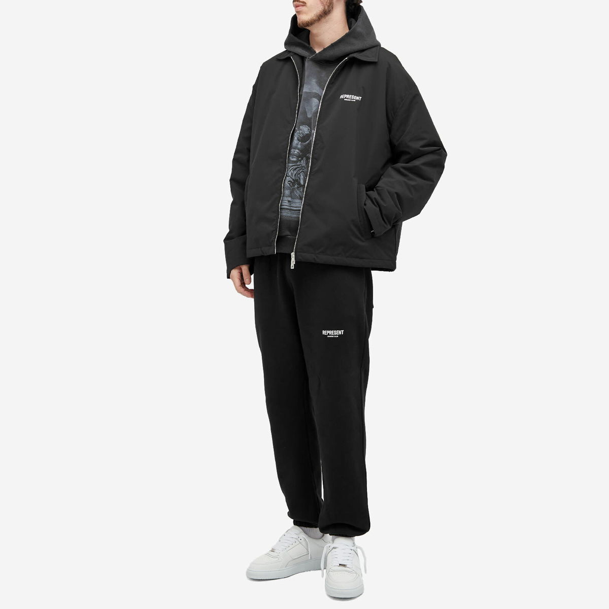 CLUBHAUS × TANGRAM DICE COACH JACKET GREEN TGA-MB17