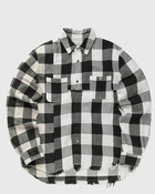 John Elliott Silverado Paneled Plaid Black/White - Mens - Longsleeves