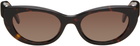 ANINE BING Brown Canned Sunglasses